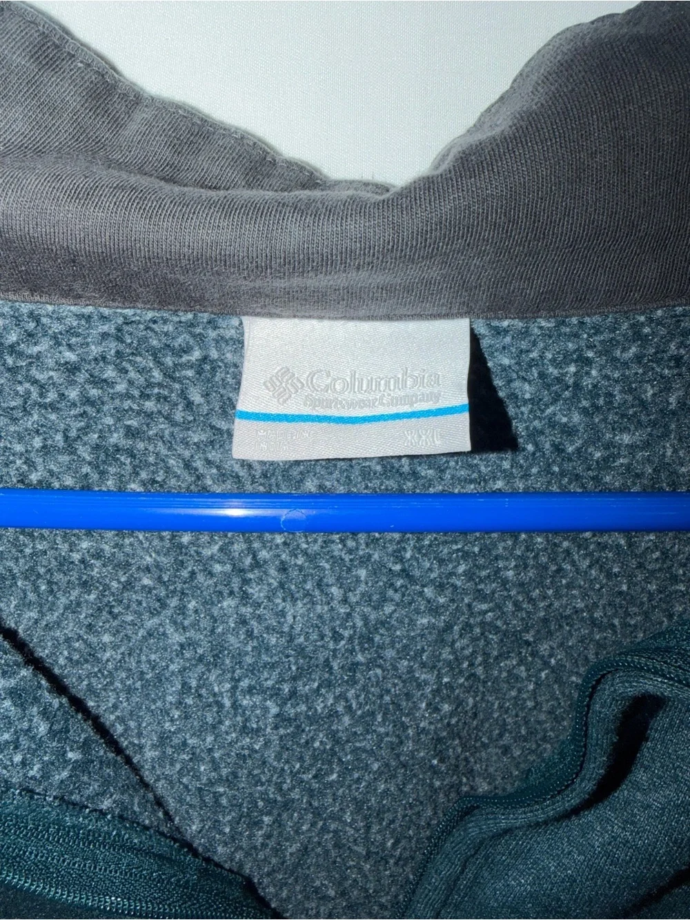 Columbia Men’s XXL Gray Quarter Zip Fleece Pullover Sweatshirt Outdoor